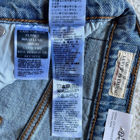 NWT Levi's Premium Ribcage Straight Ankle Women's Jeans Size 25/27 - Picture 11 of 12